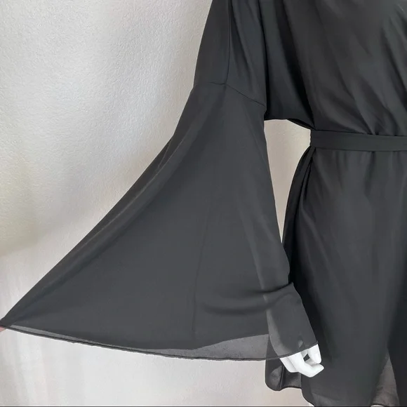 Black wrap dress Boohoo 12 black mini wrap dress - Picture 5 of 13